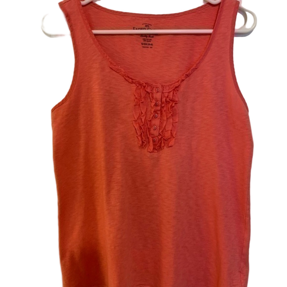 Faded Glory orange tank top. Size S
